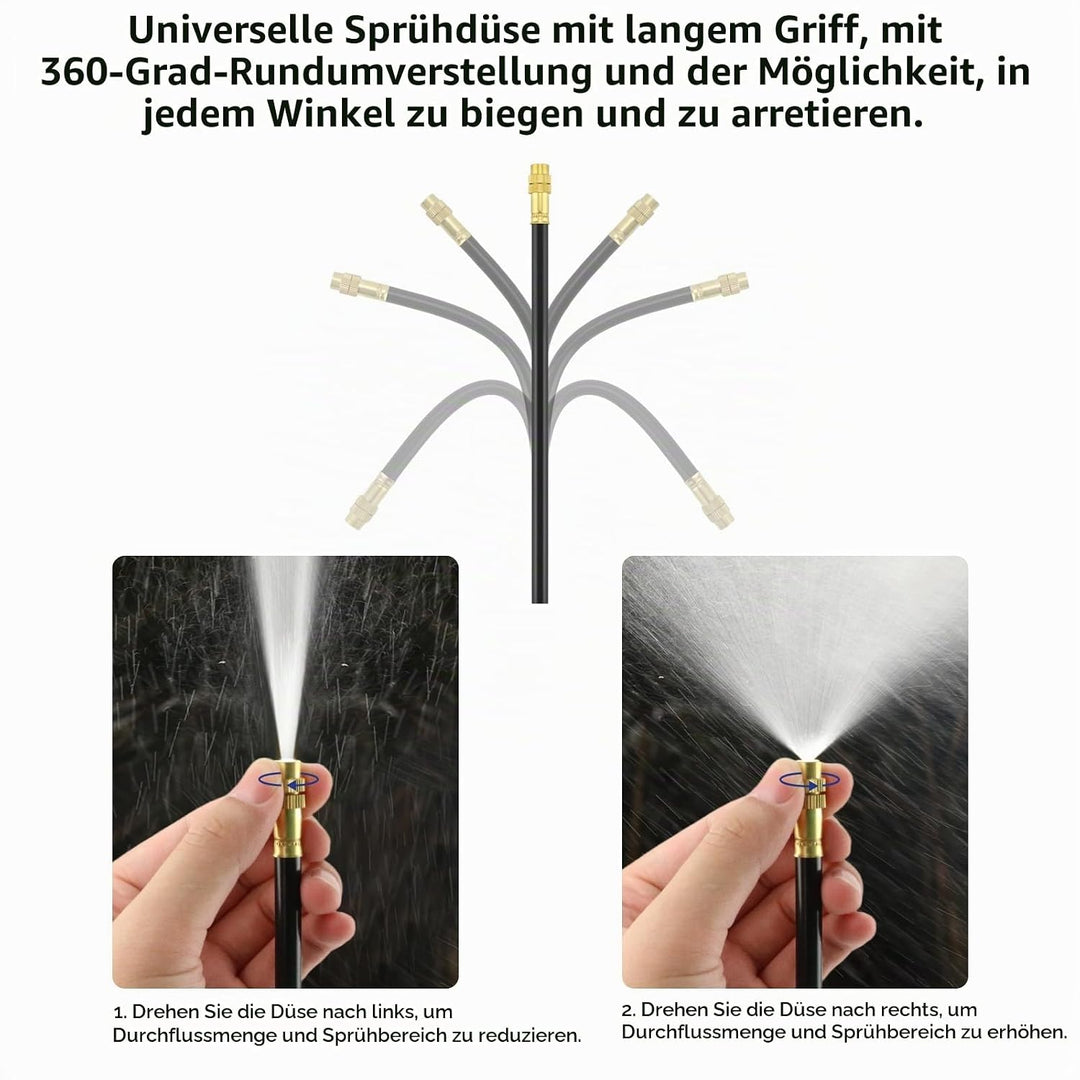 BewässerungsSystem Garten - Bewässerung Set mit 20m Bewässerungsschlauch und 20cm Verstellbare Bewäs