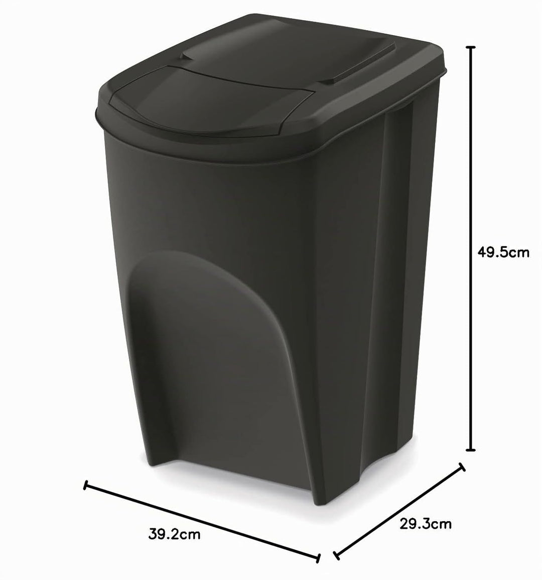 Keden Sortibox Mülltrennsystem 4x35L Set Mülltrennungsbehälter Recycling Recyclingbehälter Abfallsor