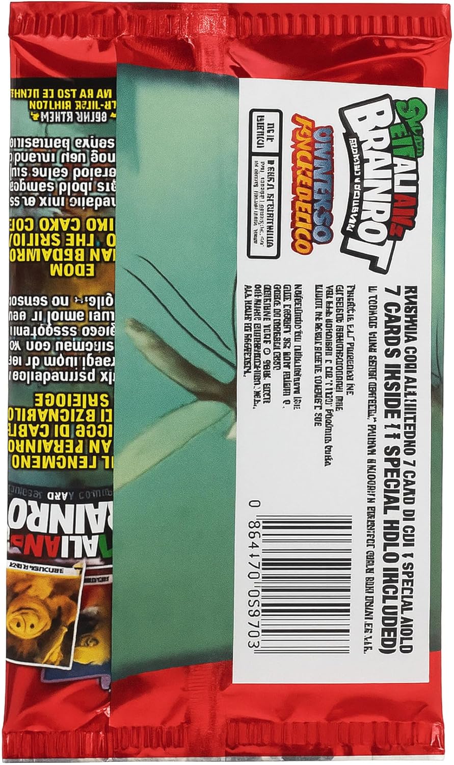 SKIFIDOL ITALIAN BRAINROT Exklusives Album + 5 versiegelte Beutel à 7 Karten - Trading Card Game Kol