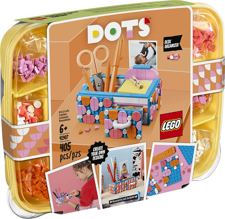 LEGO DOTS Desk Organizer 41907 DIY Craft Decorations Kit for Kids who Like Designing and Redesigning