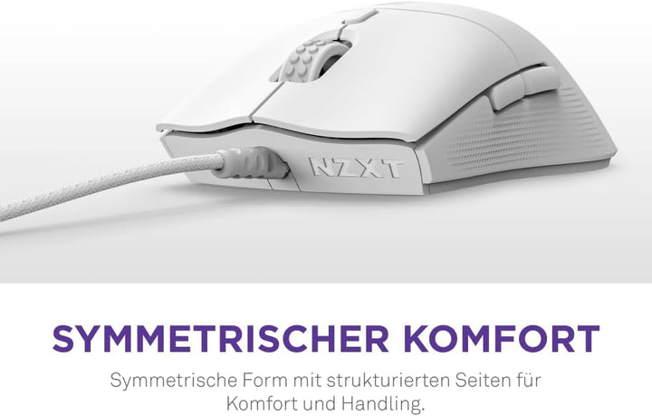 NZXT Lift 2 Symm | Leichte symmetrische kabelgebundene Gaming-Maus | Leichte 58-g-Konstruktion | 8K-