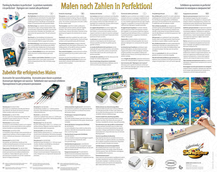 Schipper 609260531 Malen nach Zahlen, Am Korallenriff - Bilder malen für Erwachsene, inklusive Pinse