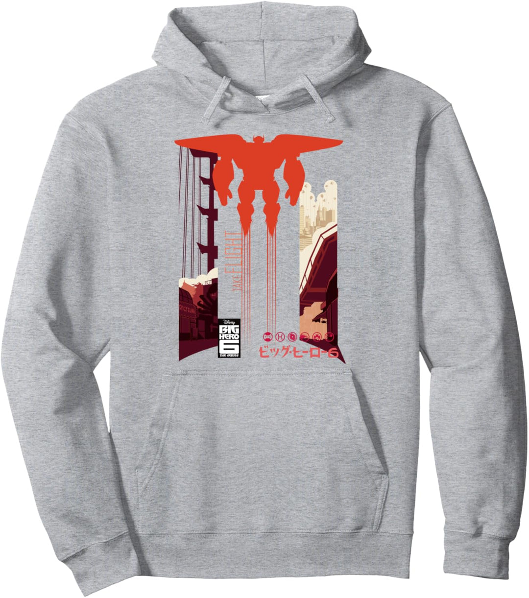 Disney Big Hero 6 TV Series Baymax in Flight Pullover Hoodie
