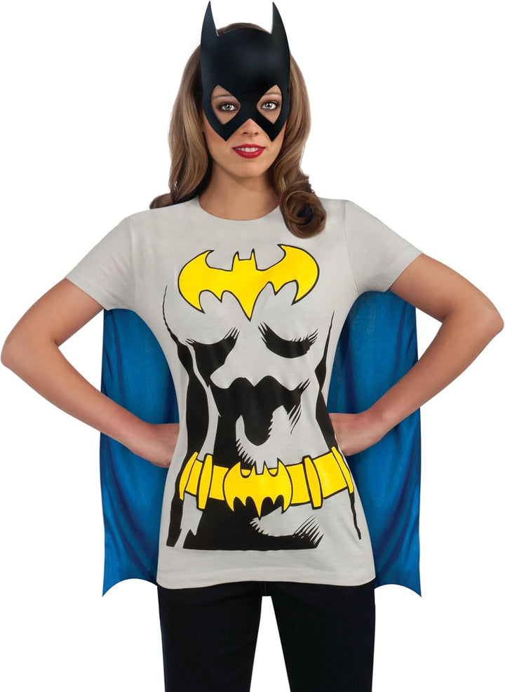 Rubie's Official Batman-T-Shirt-Set für Damen, Kostüm für Erwachsene, Grösse L, L