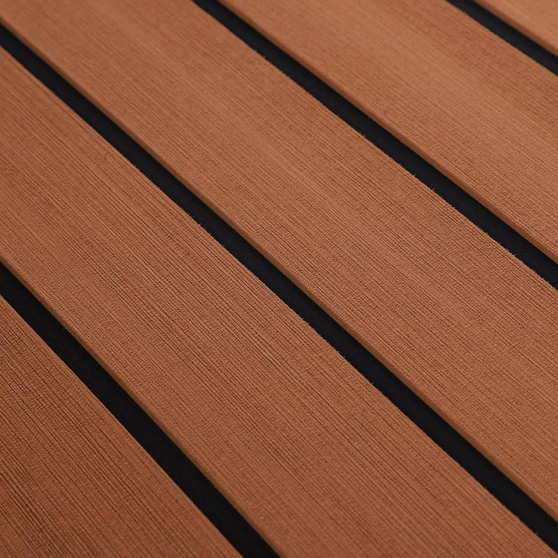 SOULONG Schaum Teak Bodenbelag Fussboden Teak Selbstklebend Matt Yacht Fit für Yacht und Wohnmobil,