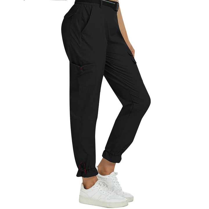 MoFiz Wanderhose Damen Leichte Cargohose Atmungsaktiv Trekkinghose Workout Wasserdicht Winddicht Cas