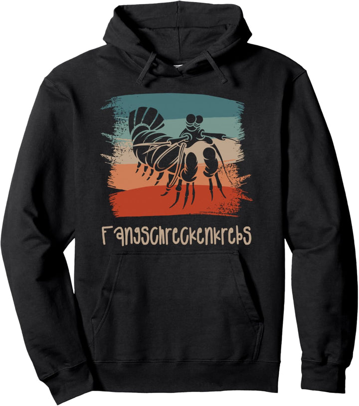 Retro Vintage Fangschreckenkrebs Pullover Hoodie