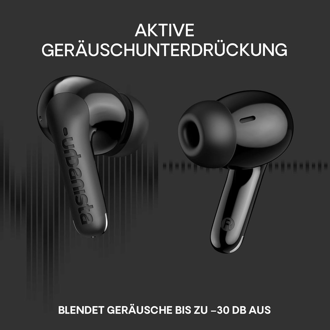 Urbanista Kabellose Bluetooth Kopfhörer In Ear, Noise Cancelling InEar und Multipoint-Verbindung, 32