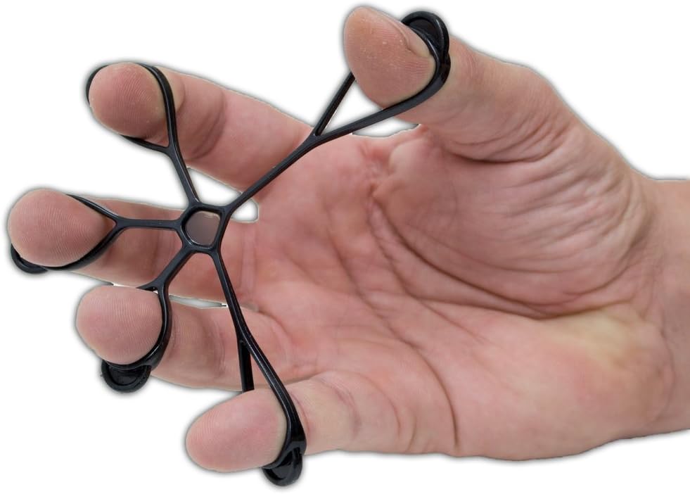 AFH Finger Expander | Hand Exerciser | 3er Pack | stark (grün), sehr stark (blau) und extra stark (s
