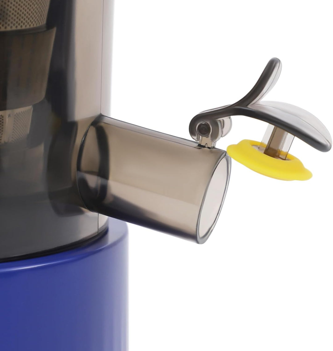 Entsafter Obst und Gemüseentsafter, Slow Juicer mit Tresterbehälter | schonende Entsaftung, verstopf