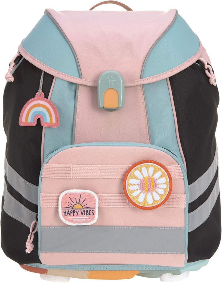LÄSSIG Einzigartig Rucksack, Einheitsgrösse Rose/Blue/Black, Rose/Blue/Black