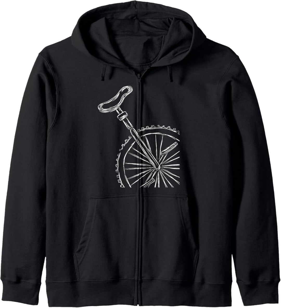 Einradfahrrad Einradfahrer Einrad Kapuzenjacke