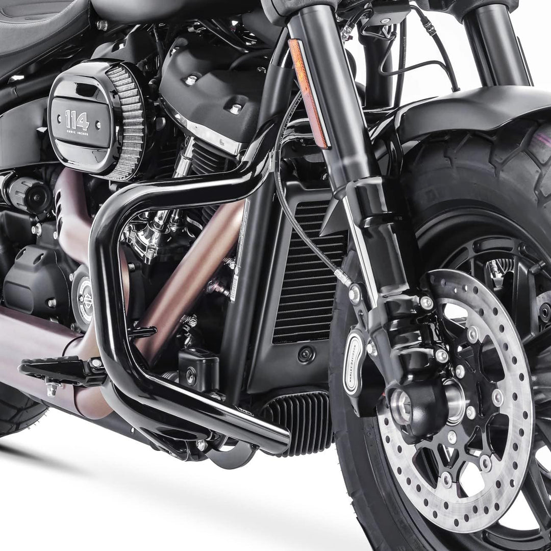 Sturzbügel Mustache für Harley Davidson Softail Fat Bob 114 18-24 schwarz