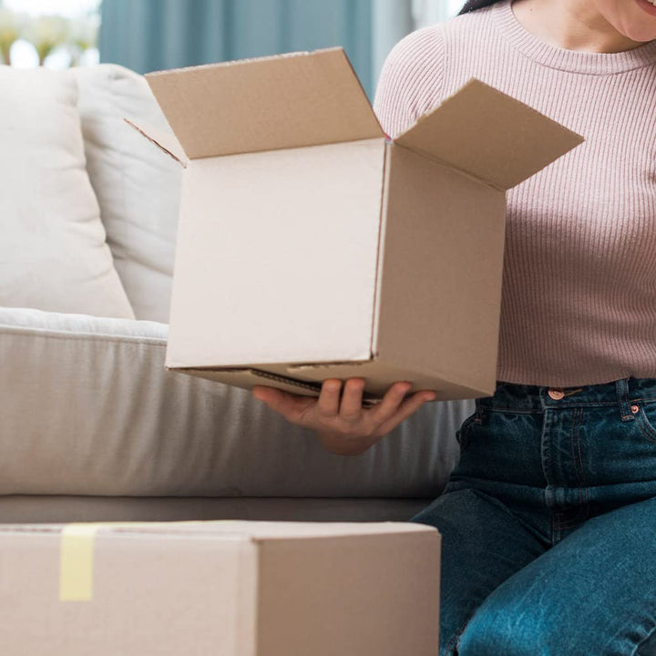 Packung mit 25 Versandkartons, Aufbewahrungsboxen, einfacher Kanal verstärkt, Aufbewahrungsbox, Mass