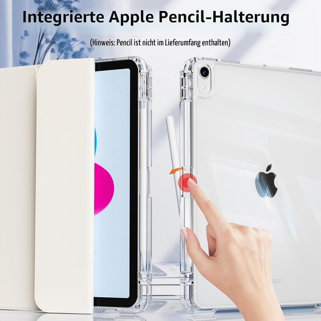 Hülle für iPad (A16) 11 Zoll (2025) &amp; iPad 10. Generation (2022) mit Stifthalter, Stossfeste Schutzh
