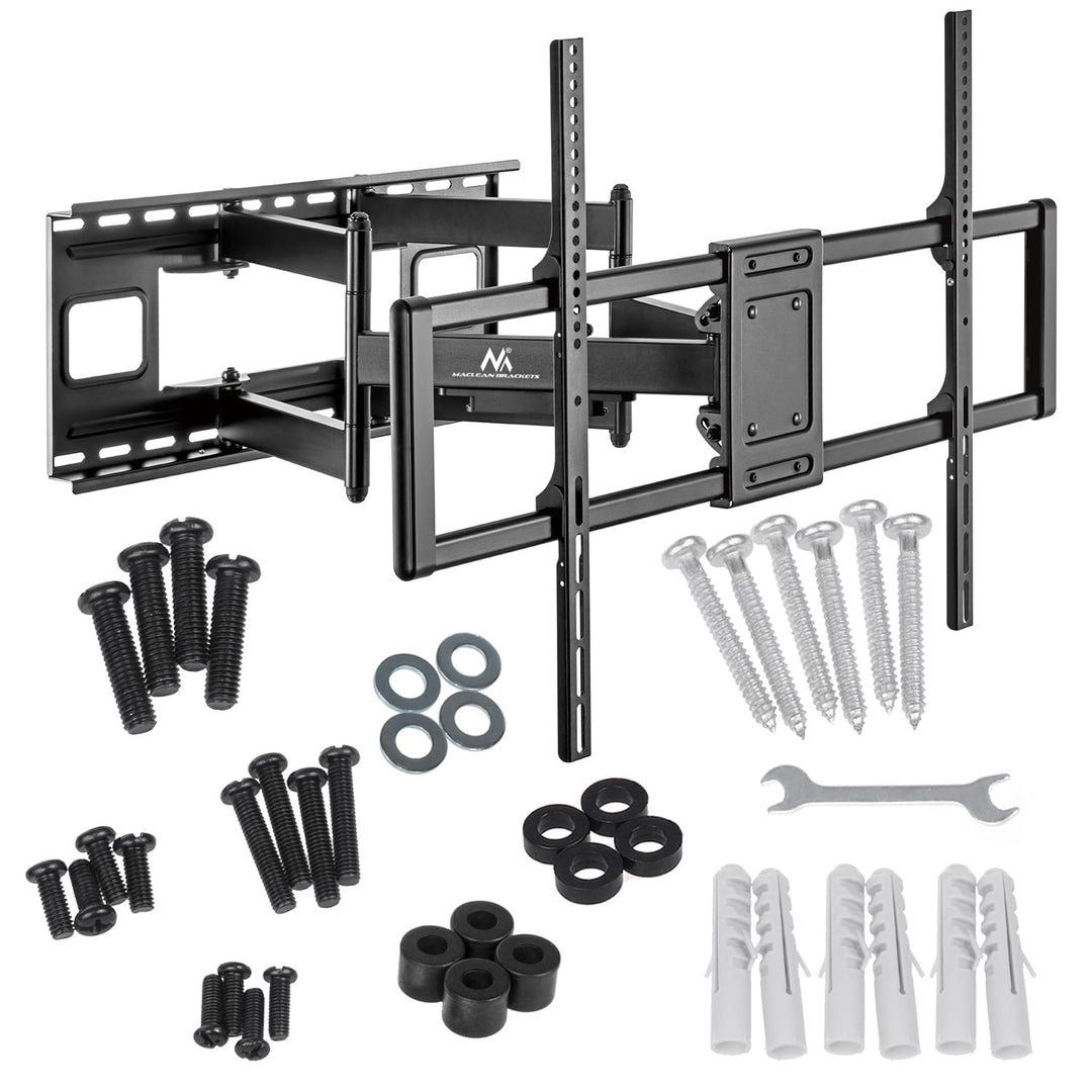 Maclean MC-482 TV Wandhalterung für 60-120" Flach &amp; Curved Fernseher bis zu 120kg Max. VESA 900x600