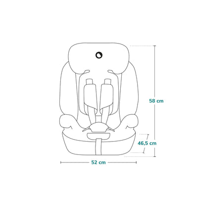 LIONELO LEVI I-SIZE 76-150 cm Kinderautositz, Gruppe 1 2 3, Seitenschutz, 10 Grad Kopfstützenverstel