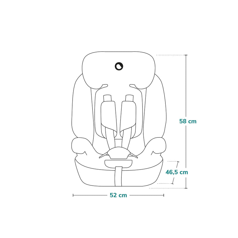 LIONELO LEVI I-SIZE 76-150 cm Kinderautositz, Gruppe 1 2 3, Seitenschutz, 10 Grad Kopfstützenverstel