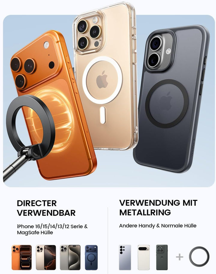Lamicall Handyhalterung Auto Vakuum für MagSafe Autohalterung - [TOP Saugnapf] Handy Halterung Auto