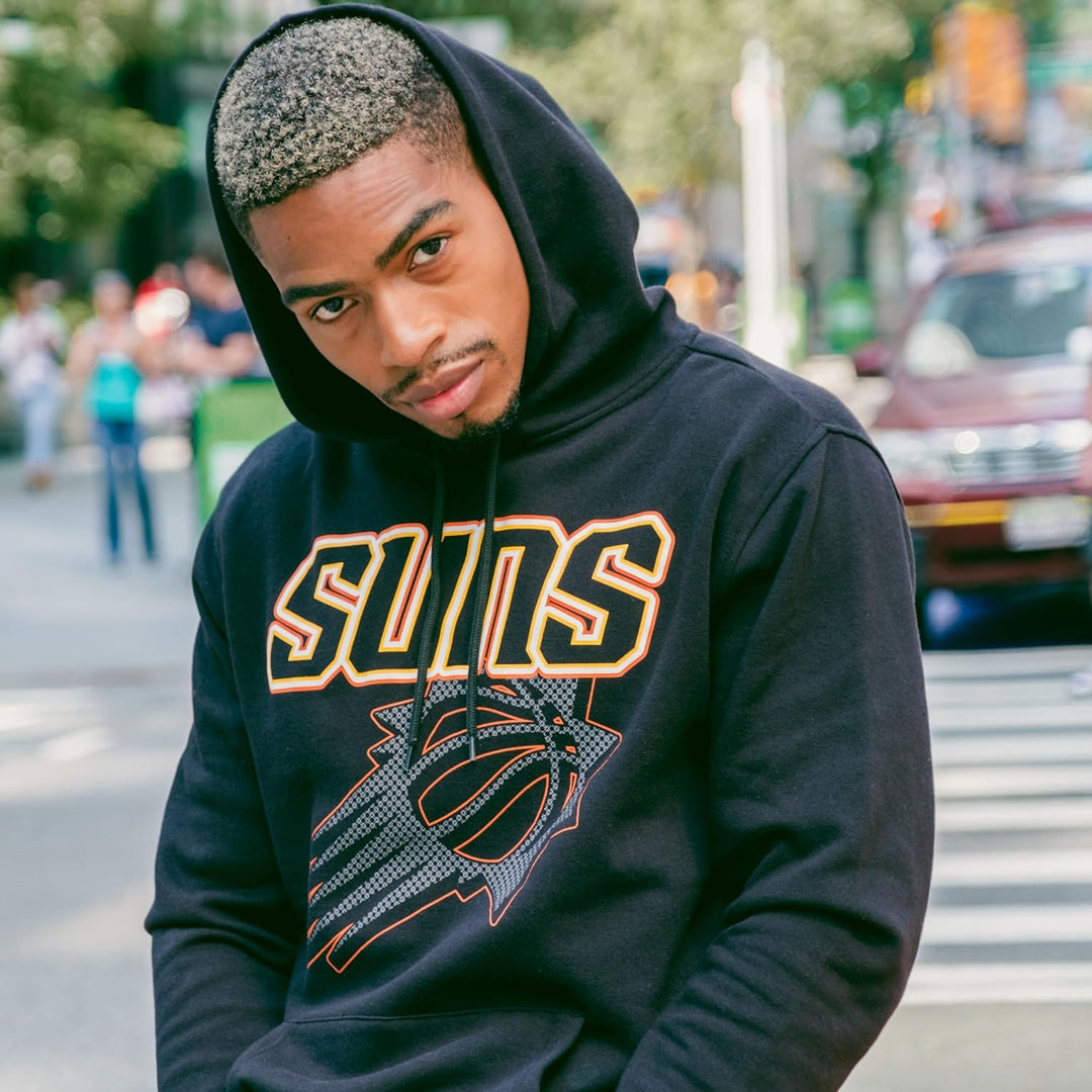 Ultra Game NBA Men's Fleece Hoodie Pullover Sweatshirt Primo Metallic Chicago Bulls L Schwarz