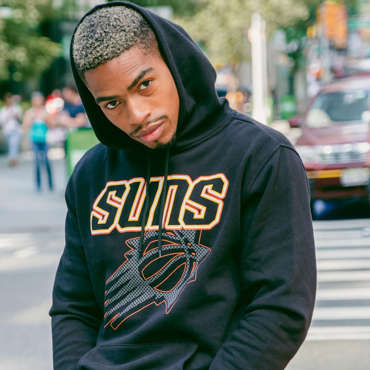 Ultra Game NBA Men's Fleece Hoodie Pullover Sweatshirt Primo Metallic Chicago Bulls L Schwarz