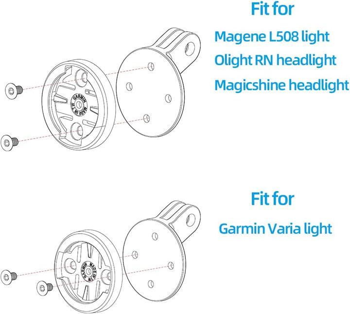 Cestbon Varia Halterung für Garmin Varia Rtl510 Radar Mount Sattelstütze und Sattelhalterung Adapter