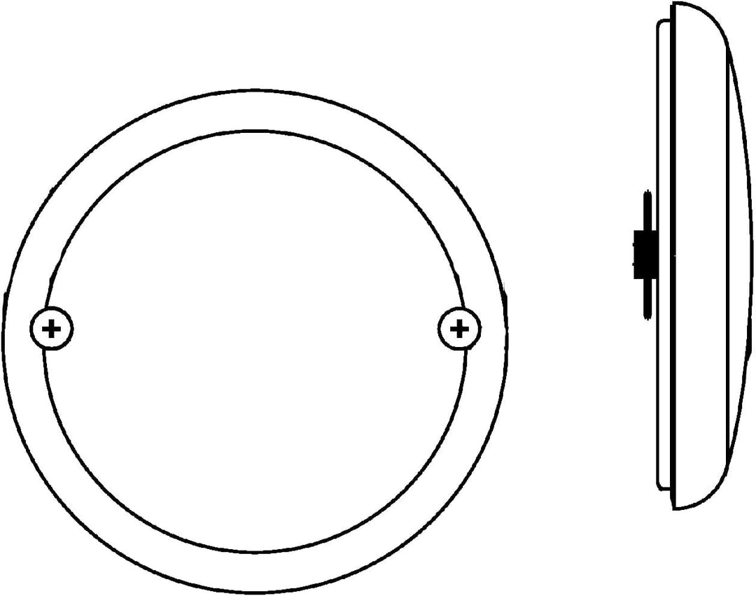 HELLA - Heckleuchte - Valuefit - LED - 24/12V - Anbau/geschraubt - Lichtscheibenfarbe: rot - Stecker