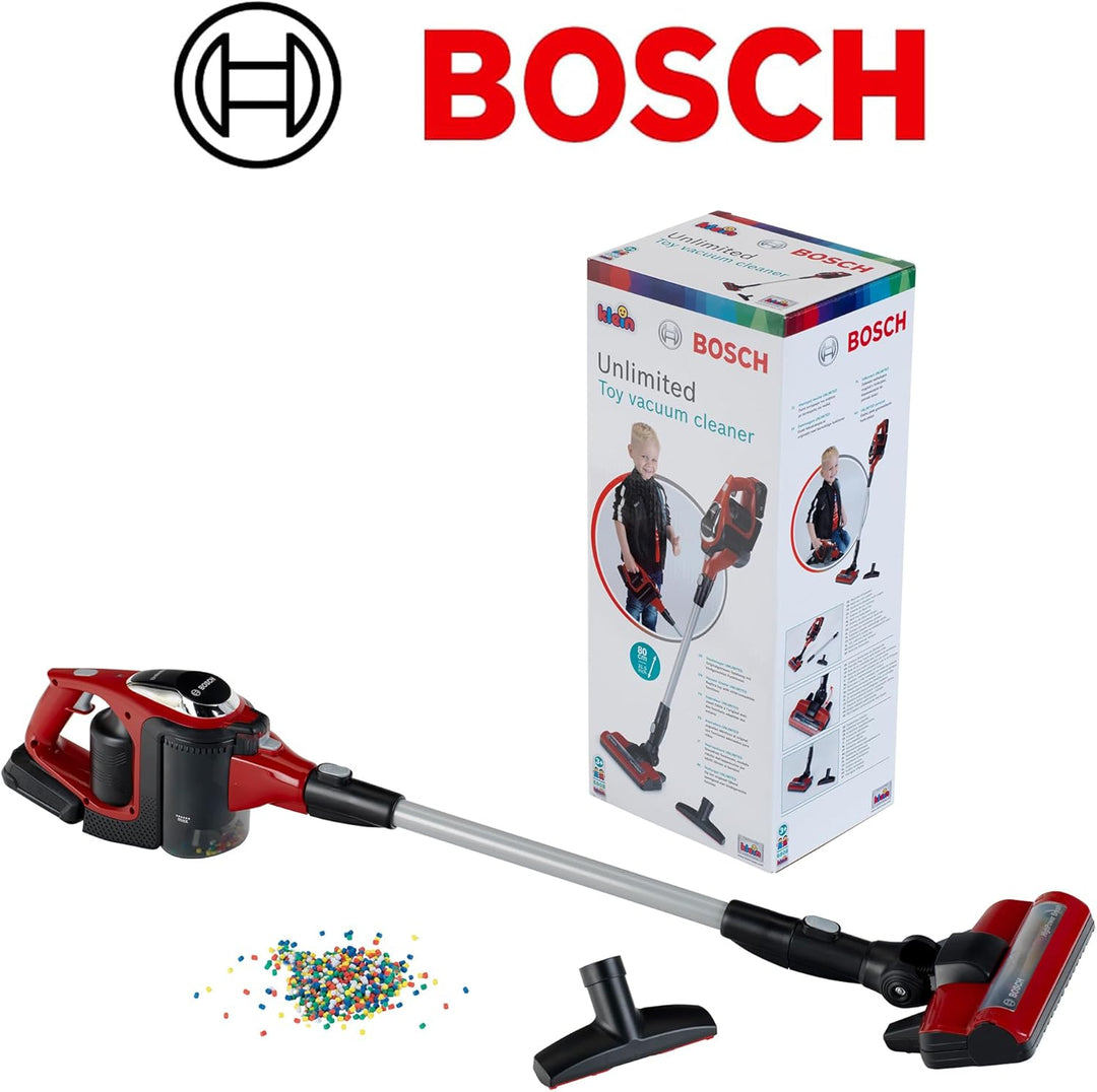 Theo Klein 6808 Bosch Staubsauger| Interaktiver &amp; offiziell lizenzierter Bosch Spielzeugstaubsauger