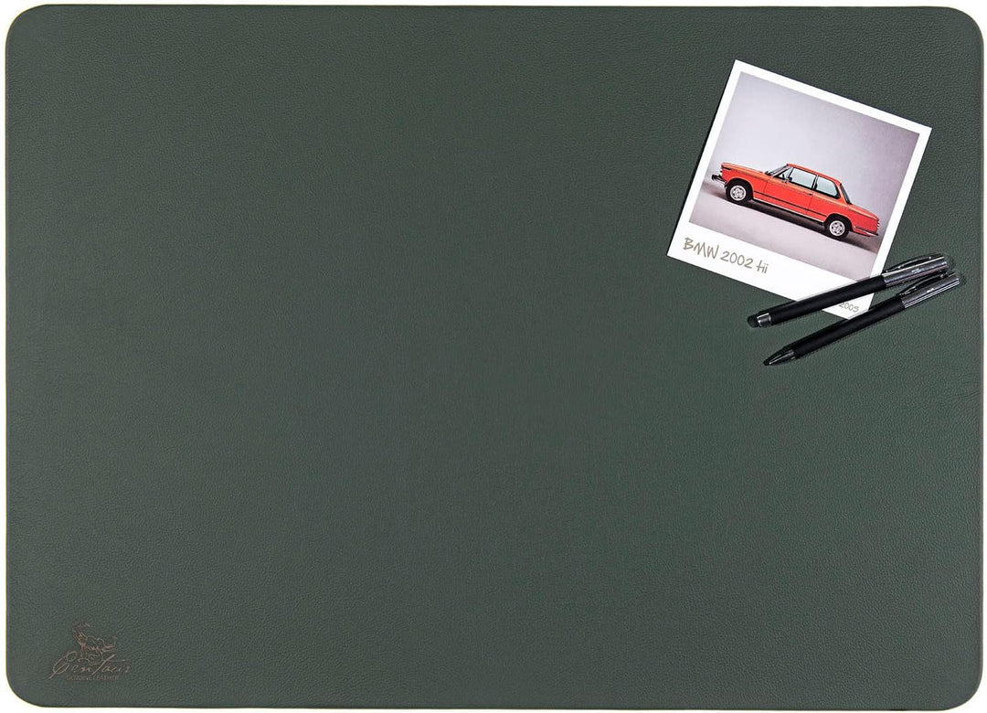 Centaur - Hochwertige Leder Schreibtischunterlage - Flaschengrün 40x60 cm - ideal für Büro und Zuhau