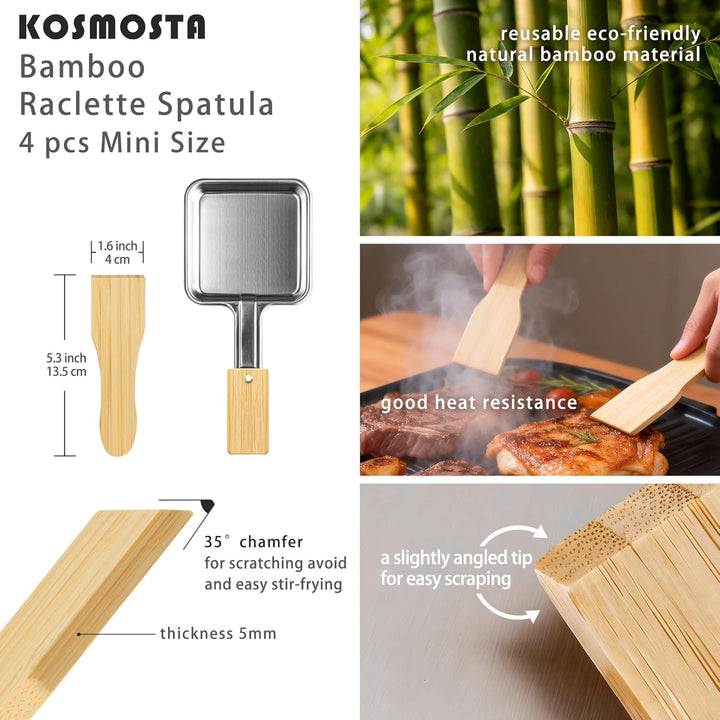 Quadratische Form Edelstahl Keine Beschichtung Mini Raclette GrillPfanne Käse Pfanne Raclette Ersatz