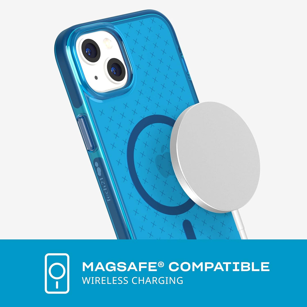 tech21 iPhone 14 Plus Evo Check Kompatibel mit MagSafe® - Stossdämpfende & Schlanke Schutzhülle mit