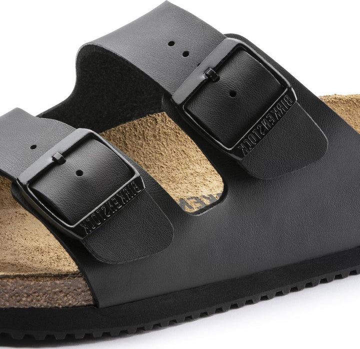 BIRKENSTOCK Arizona Herren Pantolette 39 EU Schmal Schwarz, 39 EU Schmal Schwarz