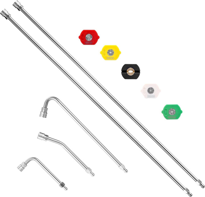 M MINGLE Hochdruckreiniger-Verlängerungsstab – 304,8 cm Upgrade-Hochdruckreiniger-Lanze – Hochdruckr