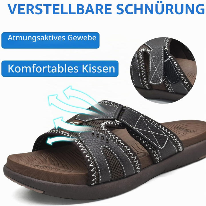 COFACE Herren Sport Recovery Sandalen Plantar Fasciitis weiche Polsterung leichtes Gewicht Bogen Unt