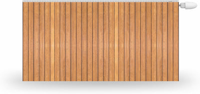 HUBDECO Magnetische Heizkörperverkleidung - 120x60 cm - Magnet Heizkörperabdeckung - Motiv Terrassen