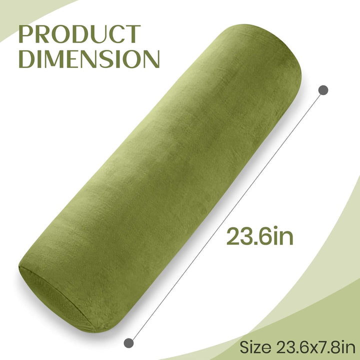 Body Pillow for Adults, Full Body Pilllow for Sleeping, Long Round Cervical Pillow, Bolster Side Sle