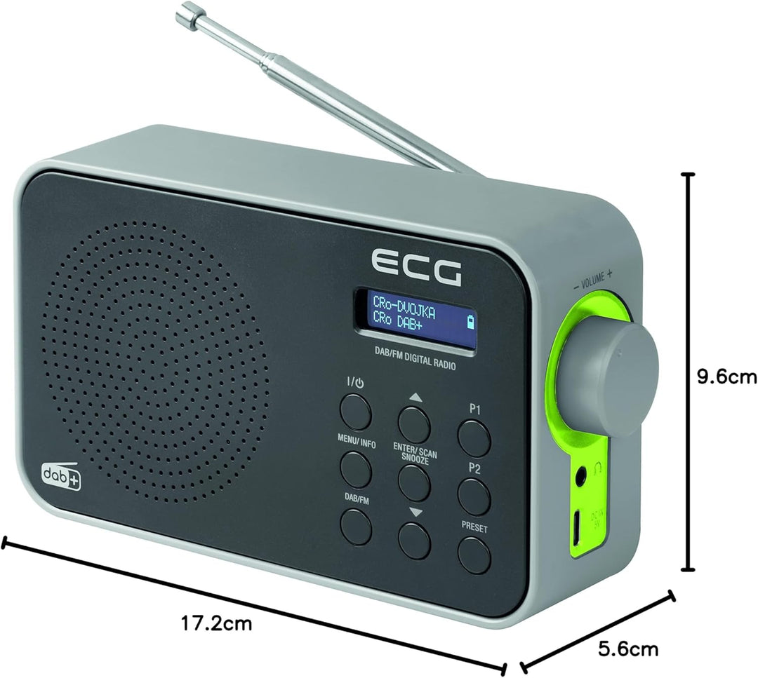 ECG RD 110 DAB+/FM Radio, Schwarz, Alarmauswahl: Signal/Radio