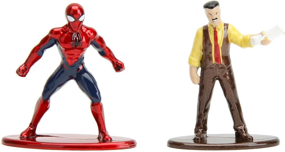 Jada Toys Marvel Spider-Man Kulisse Daily Bugle (20 cm) - Deluxe NYC Scene für Marvel Sammelfiguren,