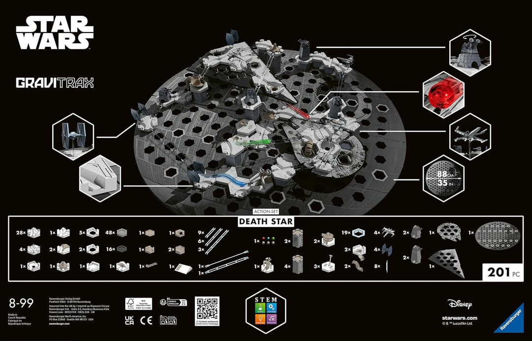 Ravensburger 23860 -GraviTrax Star Wars Action-Set Deathstar - GraviTrax Starterset Star Wars - Kuge