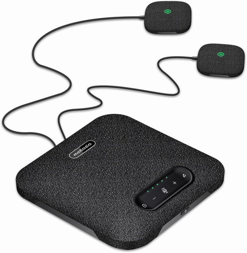 Matosio Octopus Pro Konferenzlautsprecher mit Mikrofon Bluetooth und USB, integriertes Mikrofon mit