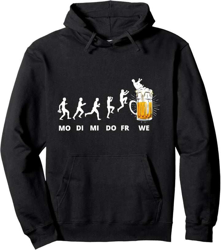 Bier Woche Montag Dienstag Mittwoch.. Wochenende Bier Spruch Pullover Hoodie