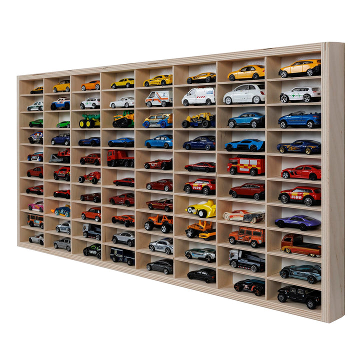 Dekoralove HOLZORGANISATOR 80X40CM für Schubladen kompatibel für Hot Wheels Schmuck Holz Aufbewahrun