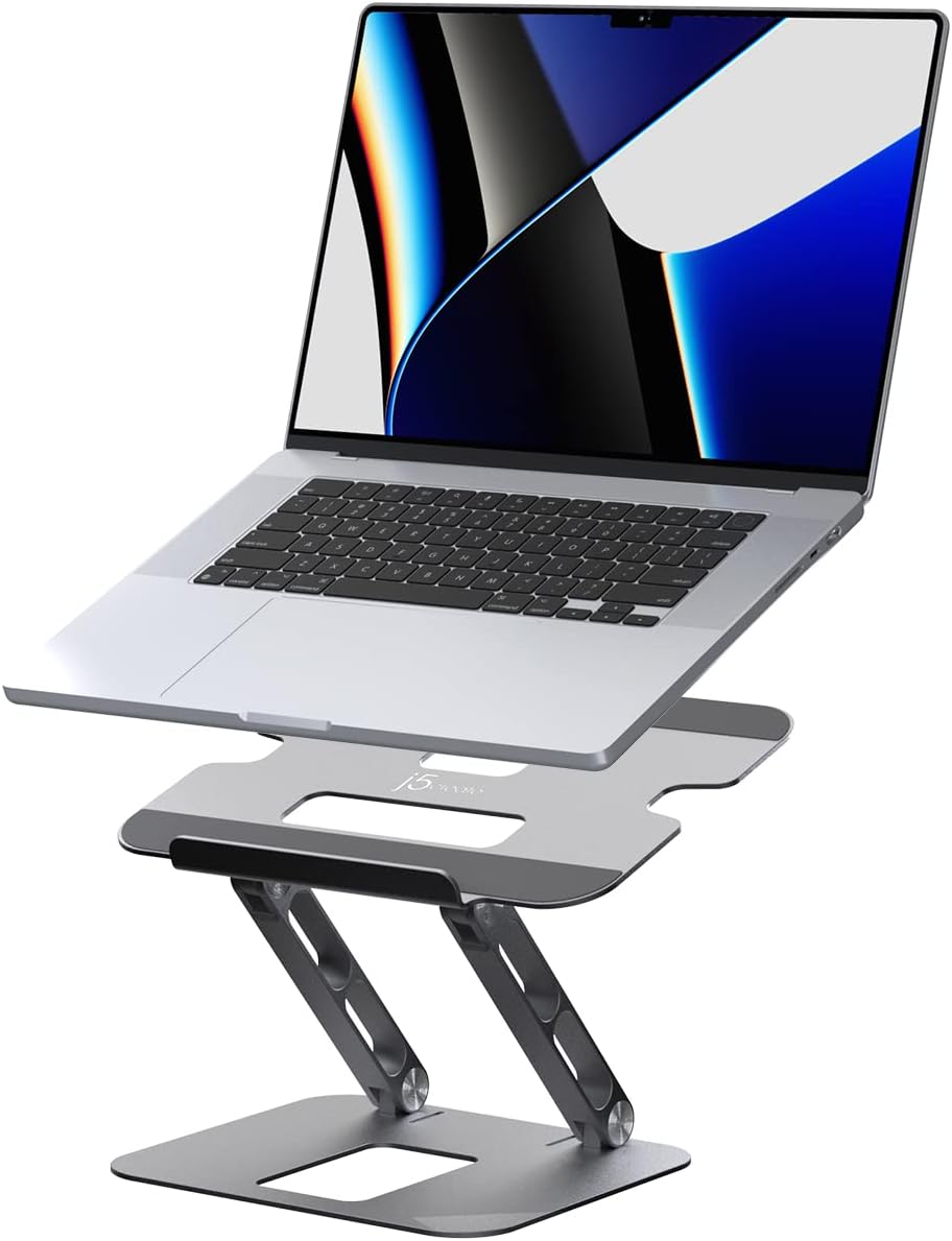 j5create Multi-Angle Aluminium Laptop Stand, Ergonomischer Notebook Ständer, Geeignet für MacBook, D