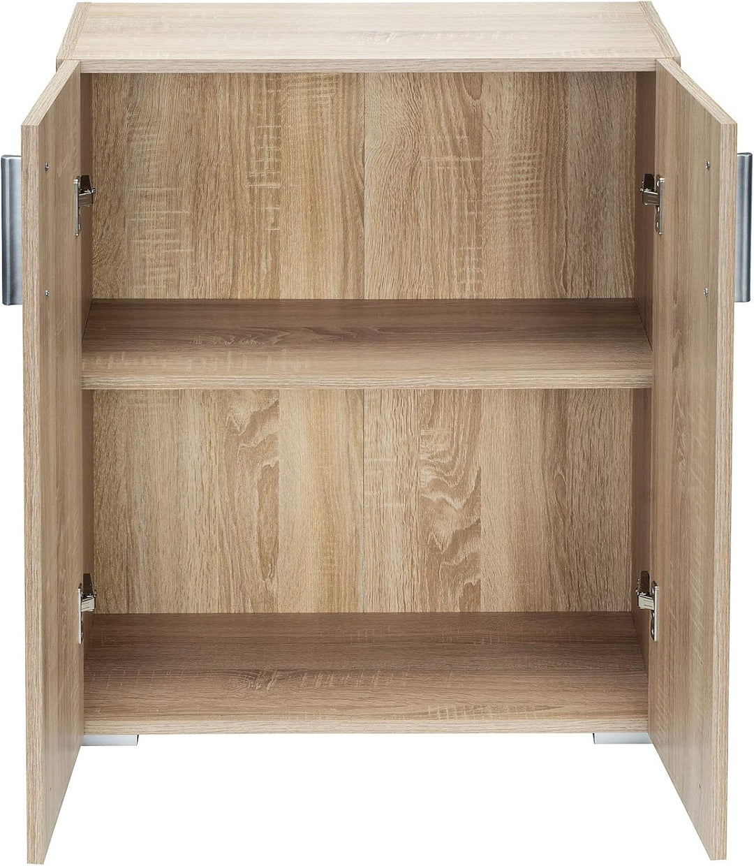 Casaria® Kommode mit 2 Türen 77x60x30cm Holz Modern höhenverstellbarer Einlegeboden Schlafzimmer Bür