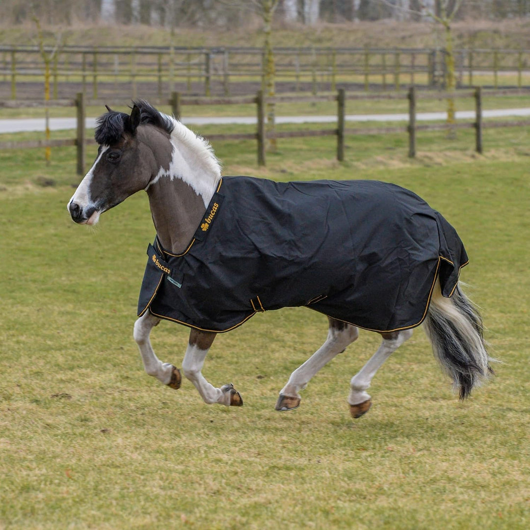 Kerbl Bucas IrishTurnout Pferdedecke Extra 300g, 120 SW/Gold, 120