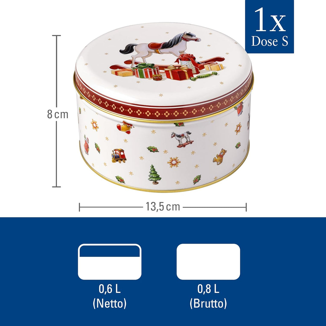 Villeroy & Boch – Winter Collage Accessoires Gebäckdosen-Set, bunt, 19,7 x 9,4 cm, 3-teilig, Keksdos