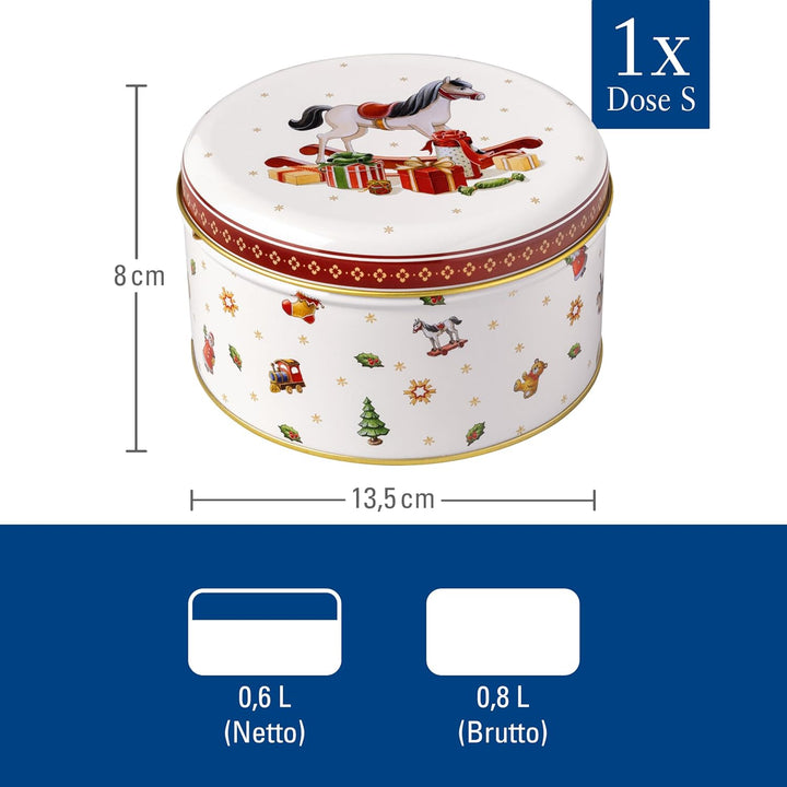 Villeroy & Boch – Winter Collage Accessoires Gebäckdosen-Set, bunt, 19,7 x 9,4 cm, 3-teilig, Keksdos