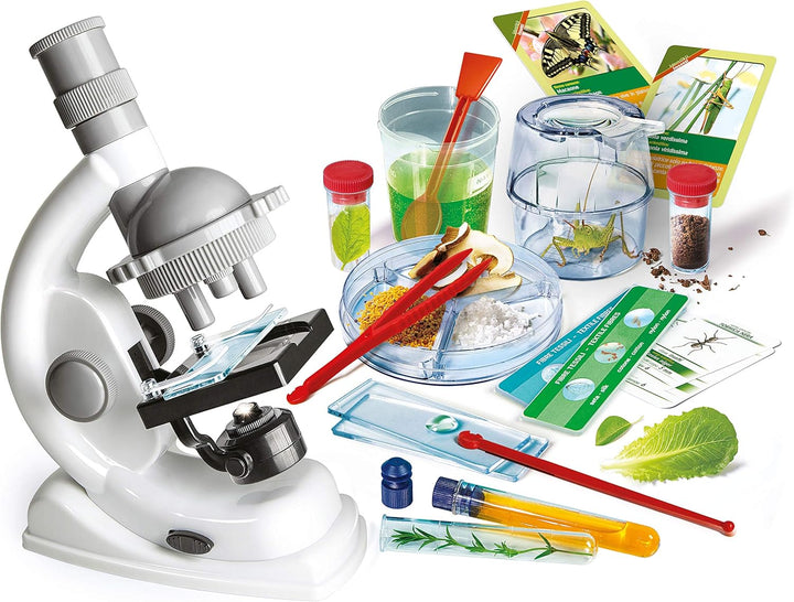 Clementoni 13967 - Wissenschaft und Spiel Mikroskop Super Kit