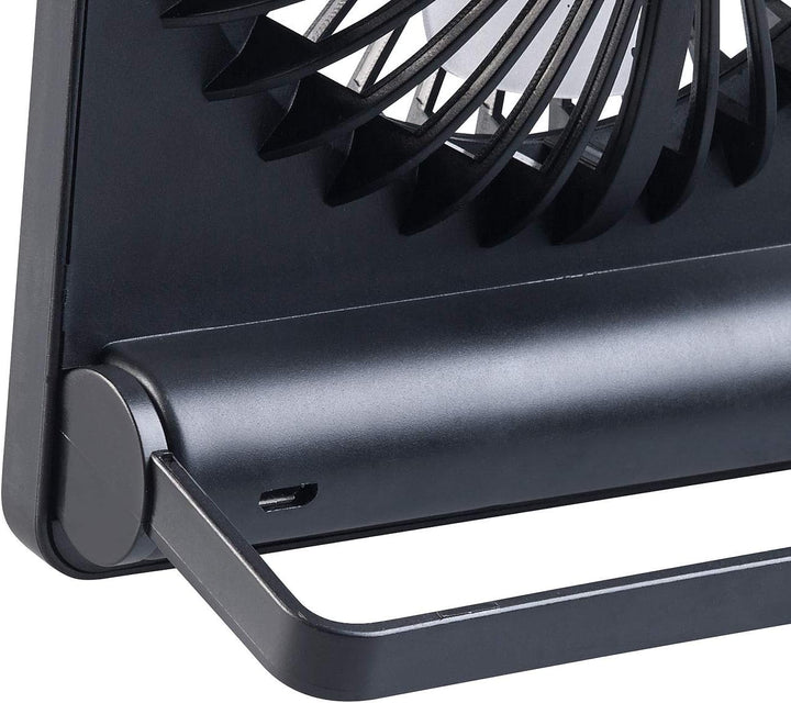 PEARL Reiseventilator: 2er-Set Kompakter Akku-Tisch- & Wandventilator, stufenlos einstellbar (Ventil