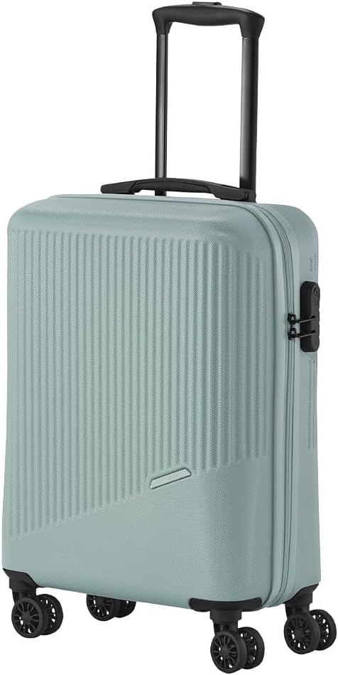 travelite 4-Rad Handgepäck Koffer klein 37 Liter, Gepäck Serie BALI: ABS Hartschalen Trolley erfüllt